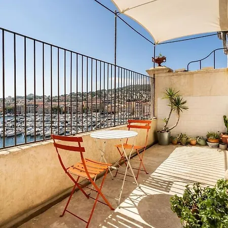 公寓 Terrasse Vue Et Vieux Port D'exception *